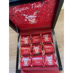 Box de 9 chocolats au lait...