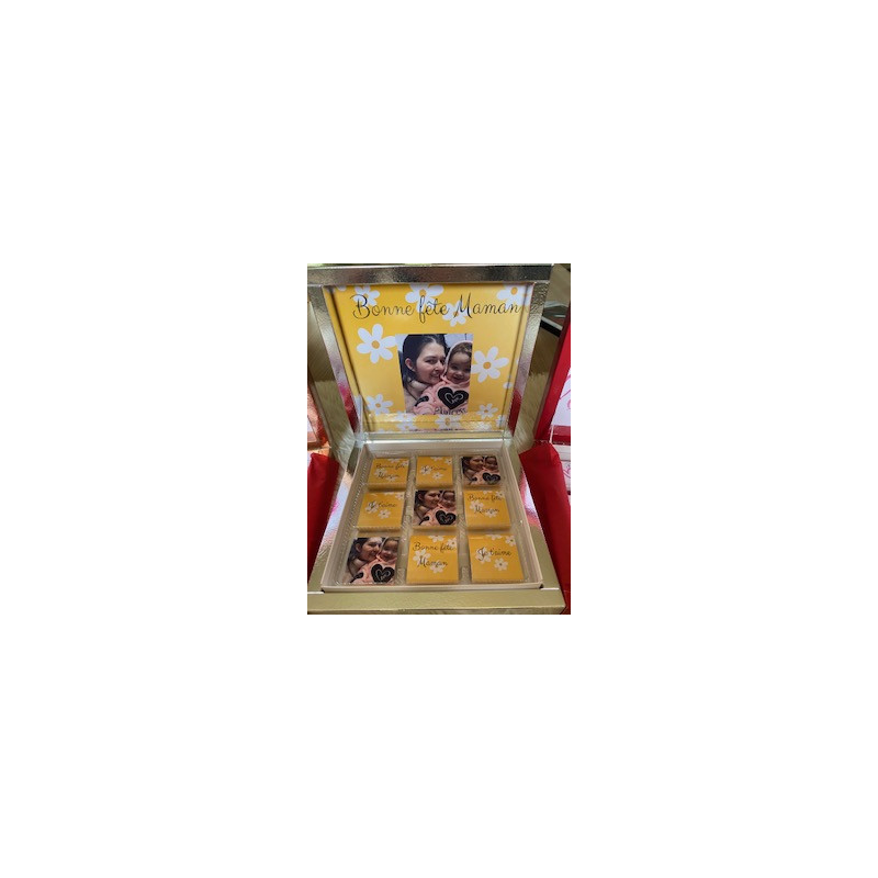 Box de 9 chocolats au lait