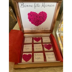 Box de 9 chocolats au lait