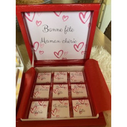 Box de 9 chocolats au lait