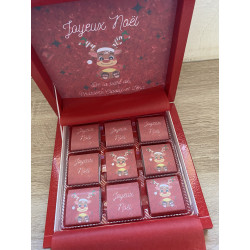Box de 18 chocolats au lait