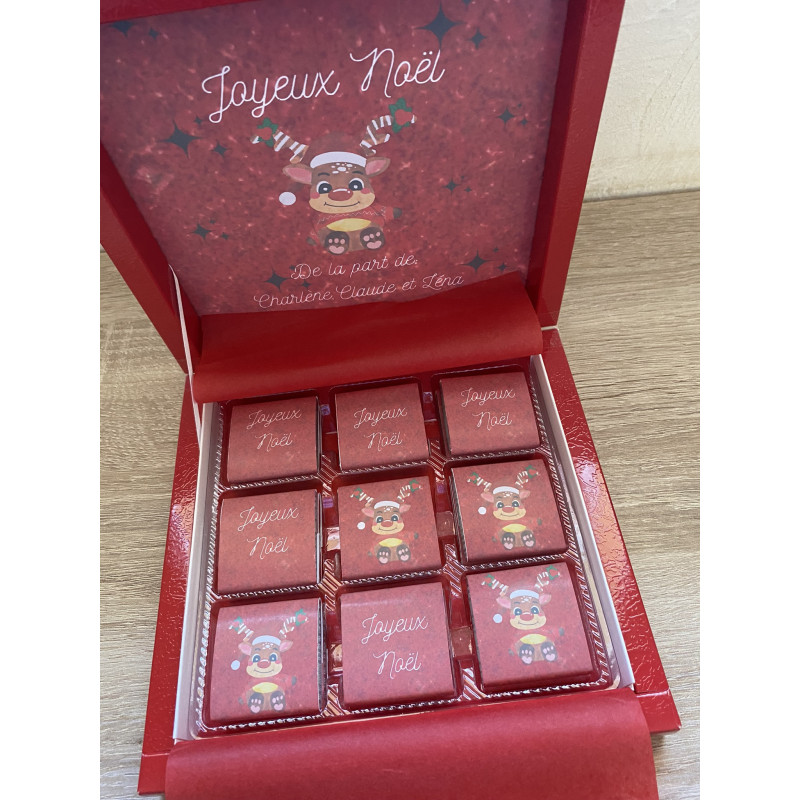 Box de 18 chocolats au lait